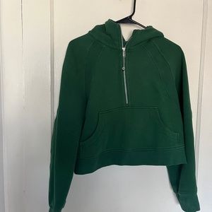 Lululemon Scuba Crop 1/2 Zip Size 4